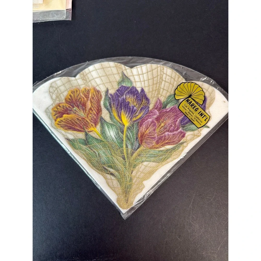 Nareg International Rice‎ Paper Floral Flowers Bouquet Tissue Napkins 15 Count